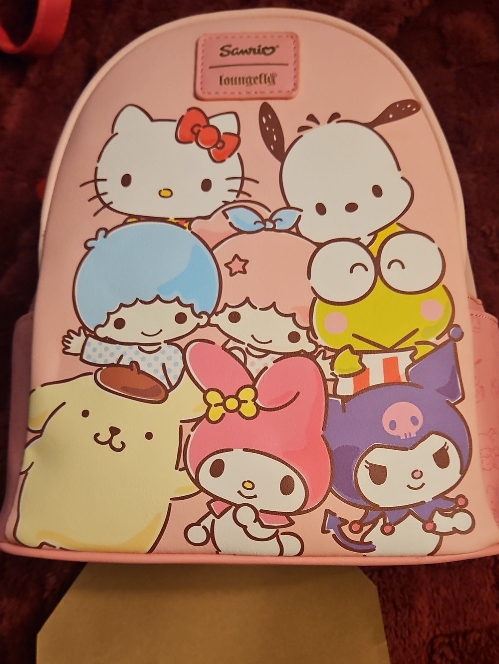 NWT Loungefly Pink Sanrio Characters Mini Backpack